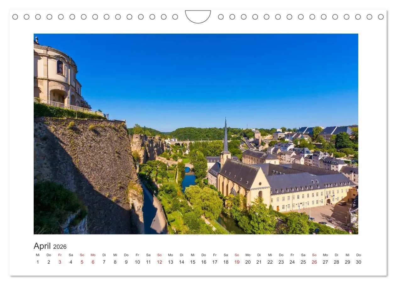 Bild: 9783516046496 | LUXEMBURG Stadt der Kontraste (Wandkalender 2026 DIN A4 quer),...