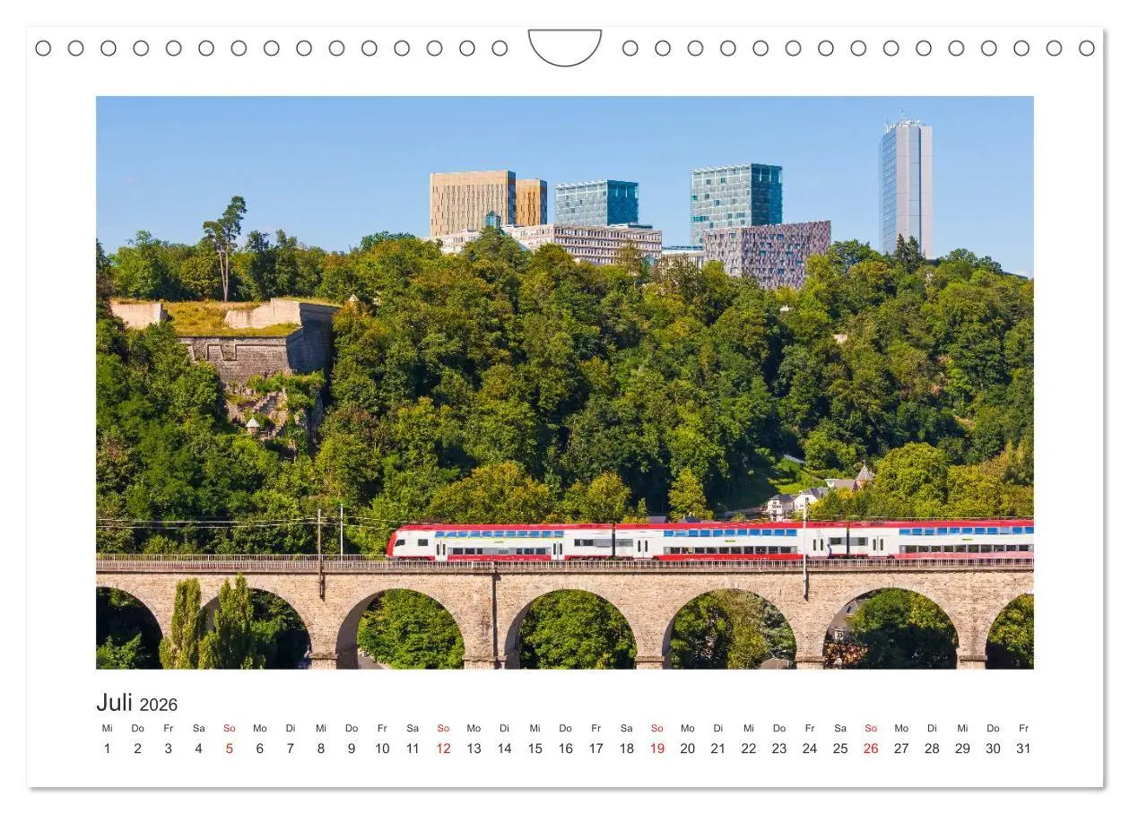 Bild: 9783516046496 | LUXEMBURG Stadt der Kontraste (Wandkalender 2026 DIN A4 quer),...