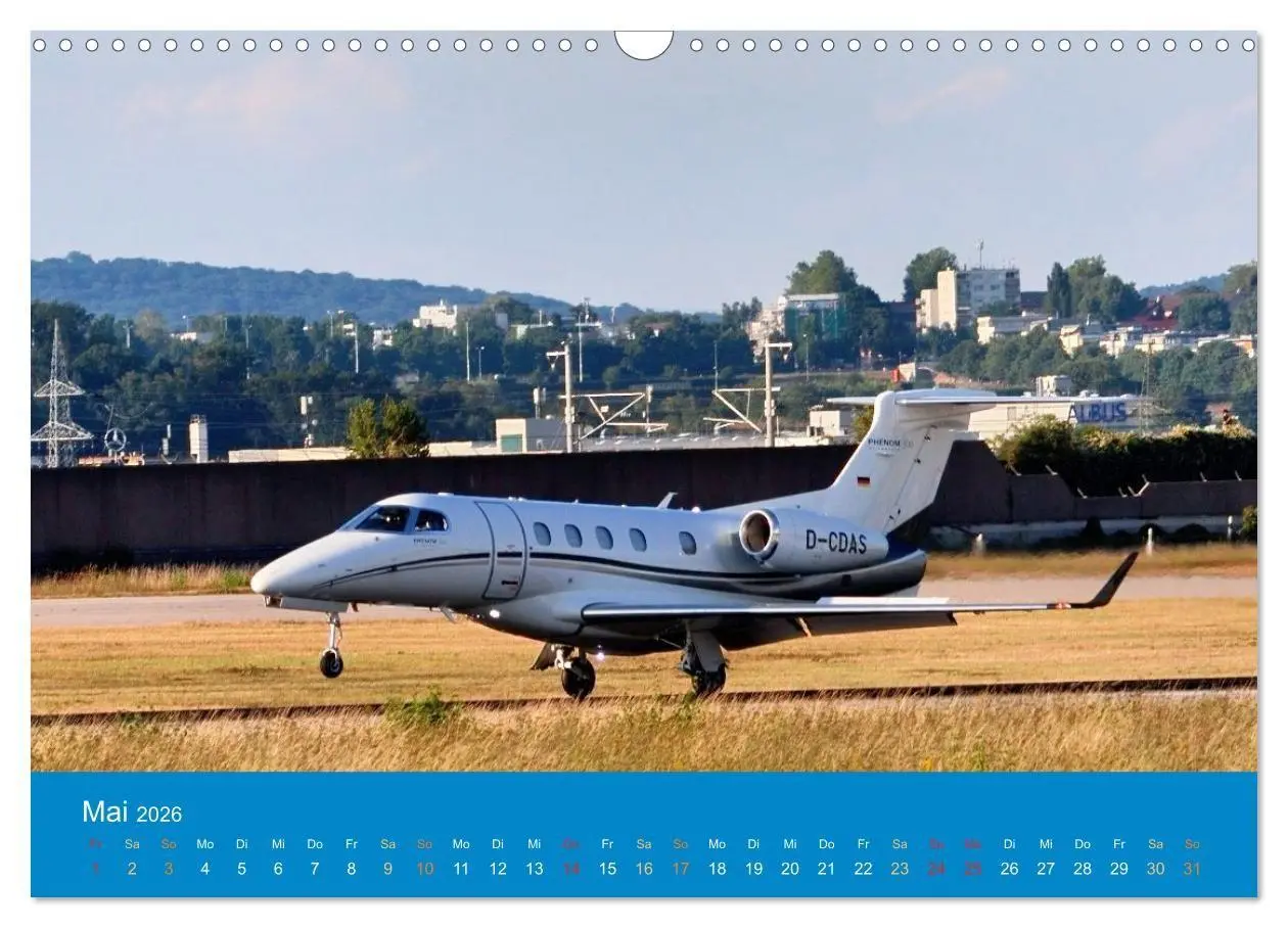 Bild: 9783516666496 | Flugzeugmomente in Stuttgart (Wandkalender 2026 DIN A3 quer),...