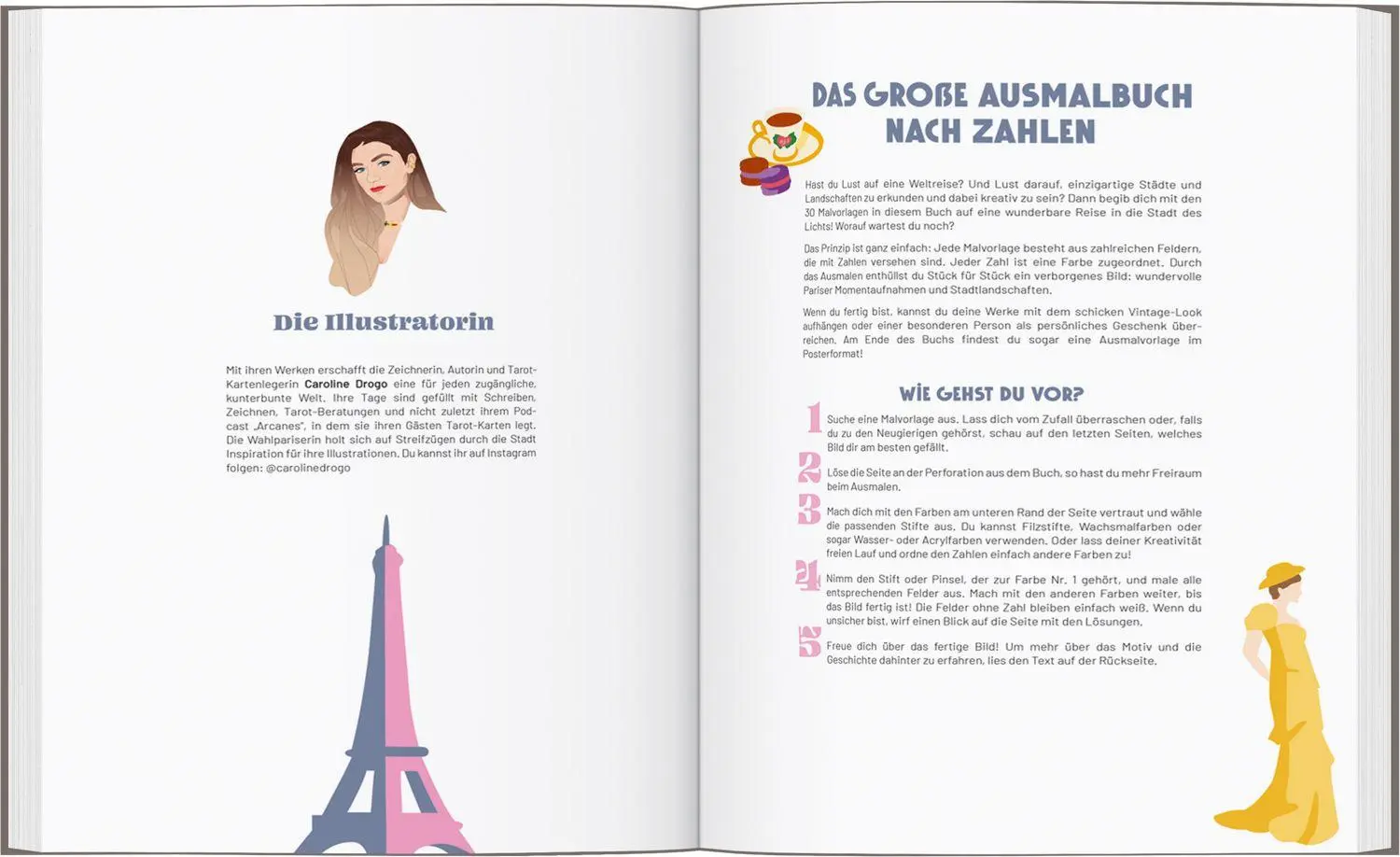 Bild: 9783616036496 | Paris - Das große Ausmalbuch nach Zahlen | Caroline Drogo | Buch