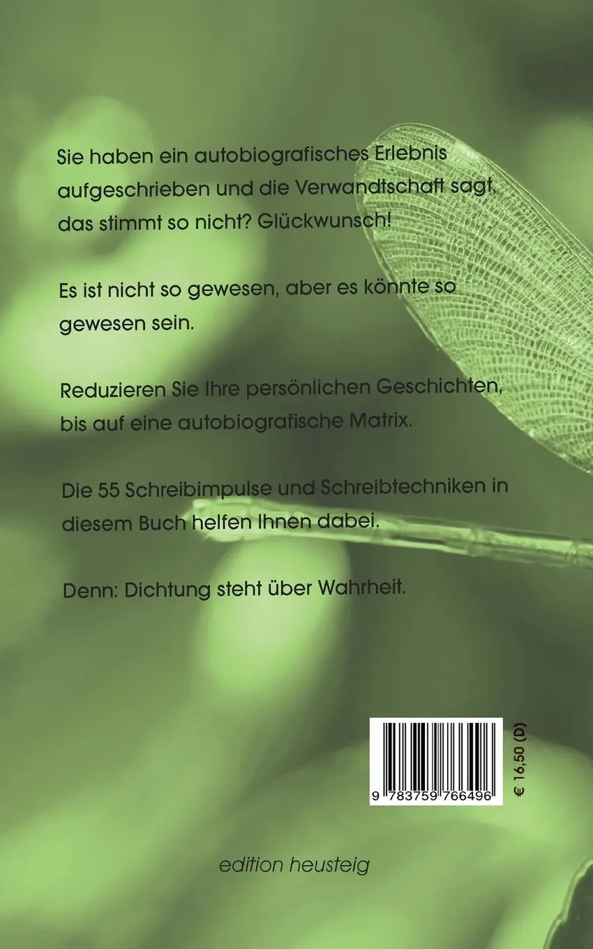 Rückseite: 9783759766496 | Schlüsselgeschichten schreiben? - Wahrheit und Dichtung! | Weber-Bock