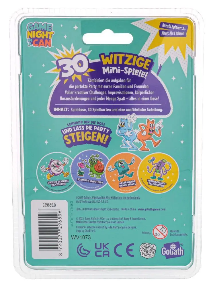 Bild: 8720077296596 | Game Night in a Can | Spiel | In Metalldose | 929659 | Deutsch | 2024