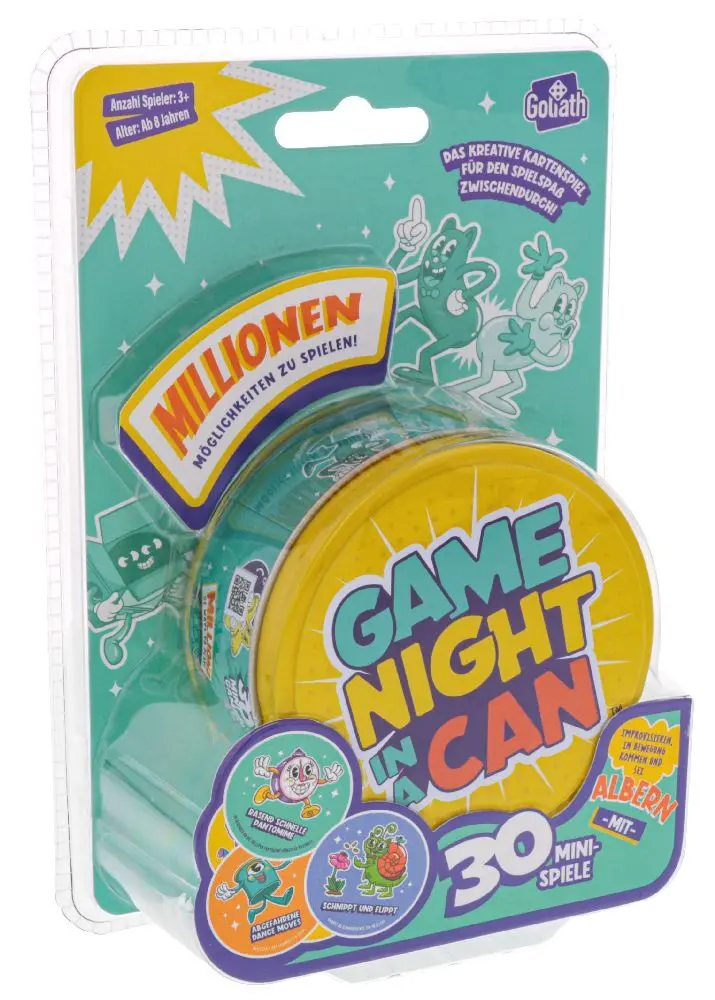 Bild: 8720077296596 | Game Night in a Can | Spiel | In Metalldose | 929659 | Deutsch | 2024