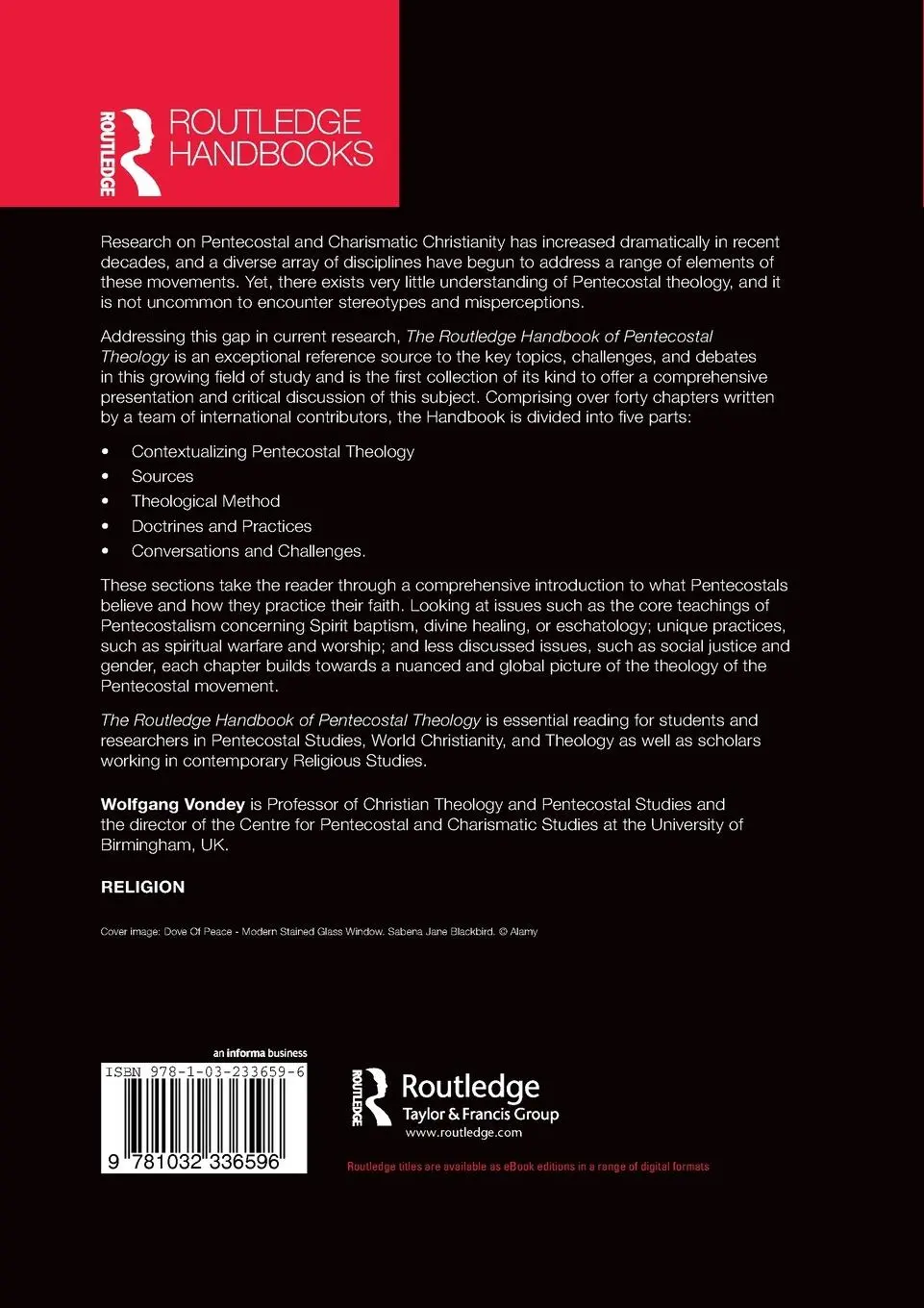 Rückseite: 9781032336596 | The Routledge Handbook of Pentecostal Theology | Wolfgang Vondey