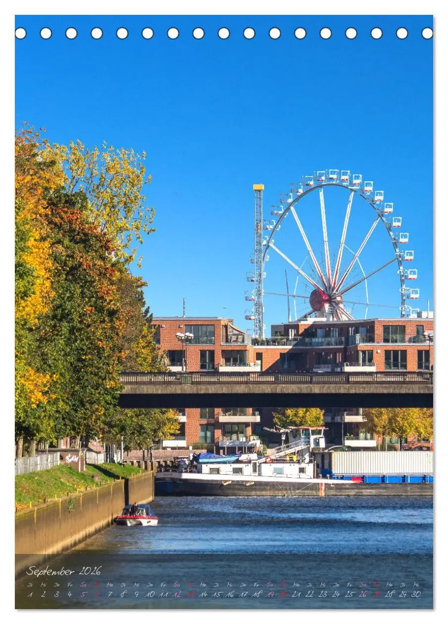 Bild: 9783516416596 | Oldenburg am Wasser (Tischkalender 2026 DIN A5 hoch), CALVENDO...