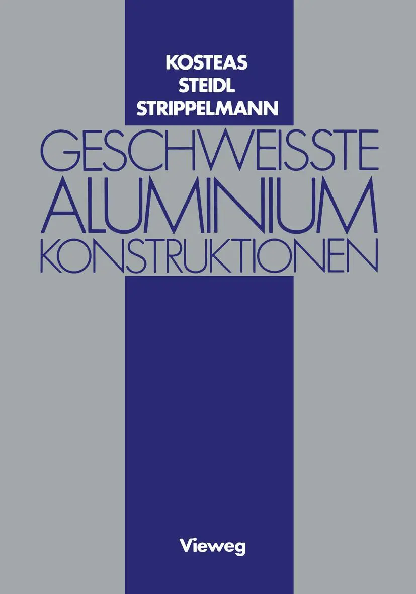 Cover: 9783528086596 | Geschweisste Aluminiumkonstruktionen | Gerhard Steidl (u. a.) | Buch