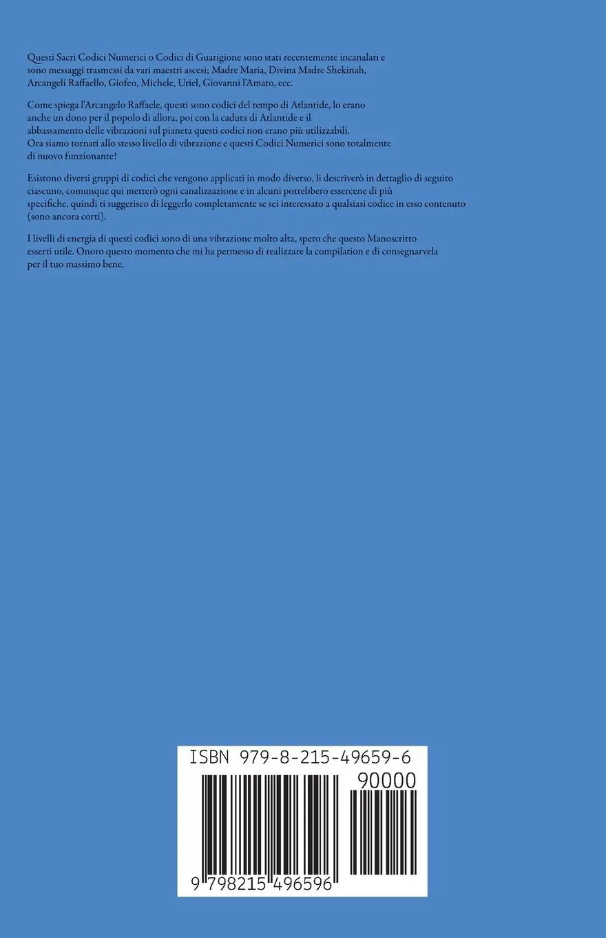 Rückseite: 9798215496596 | Sacro Codici Numerici di Agesta | Edwin Pinto | Taschenbuch | 2023