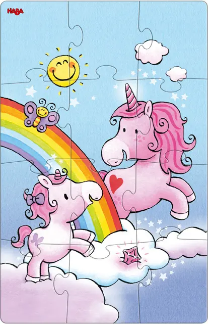 Bild: 4010168256696 | Puzzles Einhorn Glitzerglück, Rosalie &amp; Friends (Kinderpuzzle) | Spiel