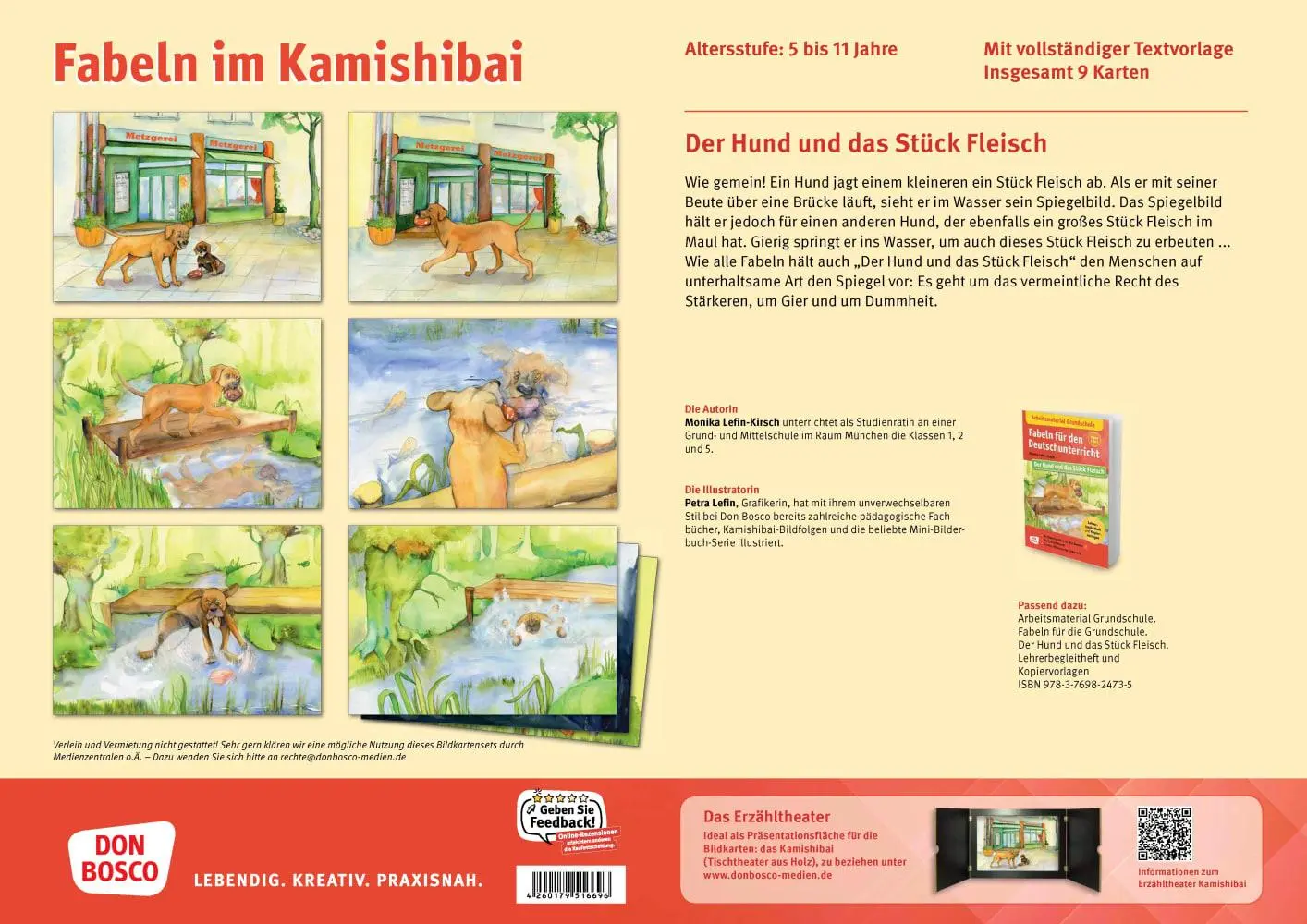 Bild: 4260179516696 | Der Hund und das Stück Fleisch. Eine Fabel von Äsop. Kamishibai...