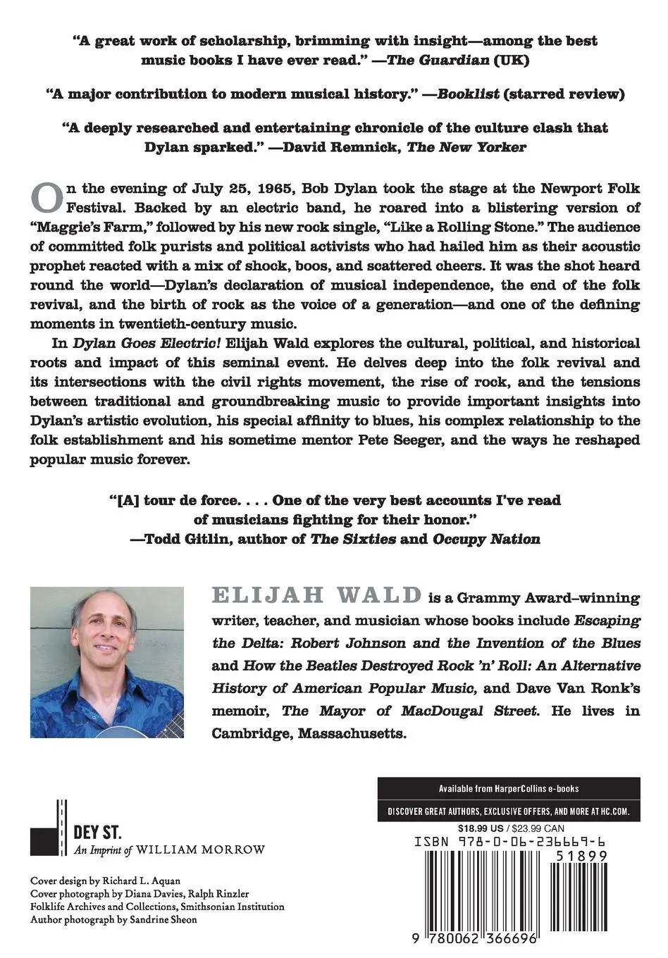 Rückseite: 9780062366696 | Dylan Goes Electric! | Elijah Wald | Taschenbuch | 354 S. | Englisch