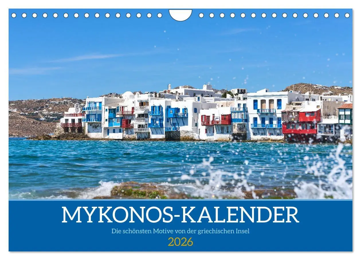 Cover: 9783457316696 | Griechenland - Mykonos Kalender (Wandkalender 2026 DIN A4 quer),...