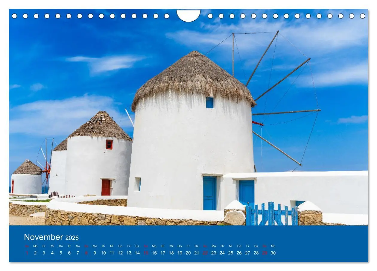 Bild: 9783457316696 | Griechenland - Mykonos Kalender (Wandkalender 2026 DIN A4 quer),...