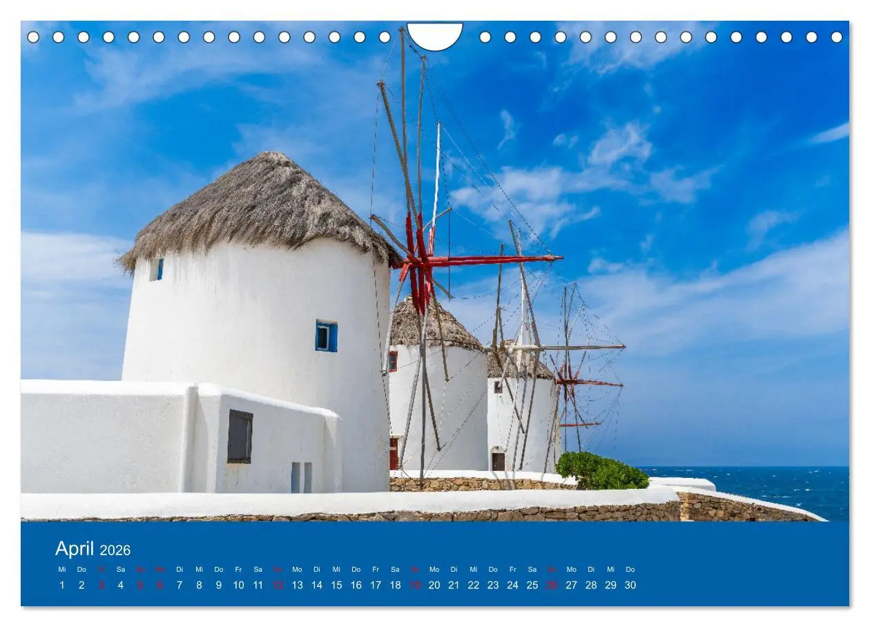Bild: 9783457316696 | Griechenland - Mykonos Kalender (Wandkalender 2026 DIN A4 quer),...