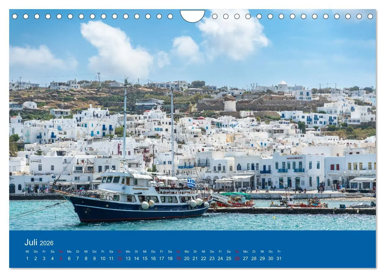 Bild: 9783457316696 | Griechenland - Mykonos Kalender (Wandkalender 2026 DIN A4 quer),...