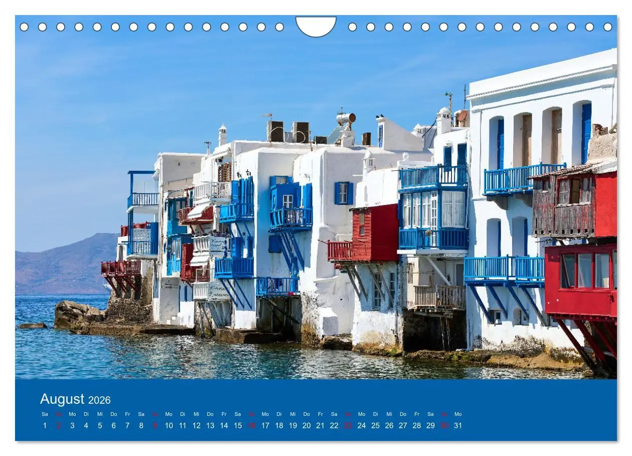 Bild: 9783457316696 | Griechenland - Mykonos Kalender (Wandkalender 2026 DIN A4 quer),...