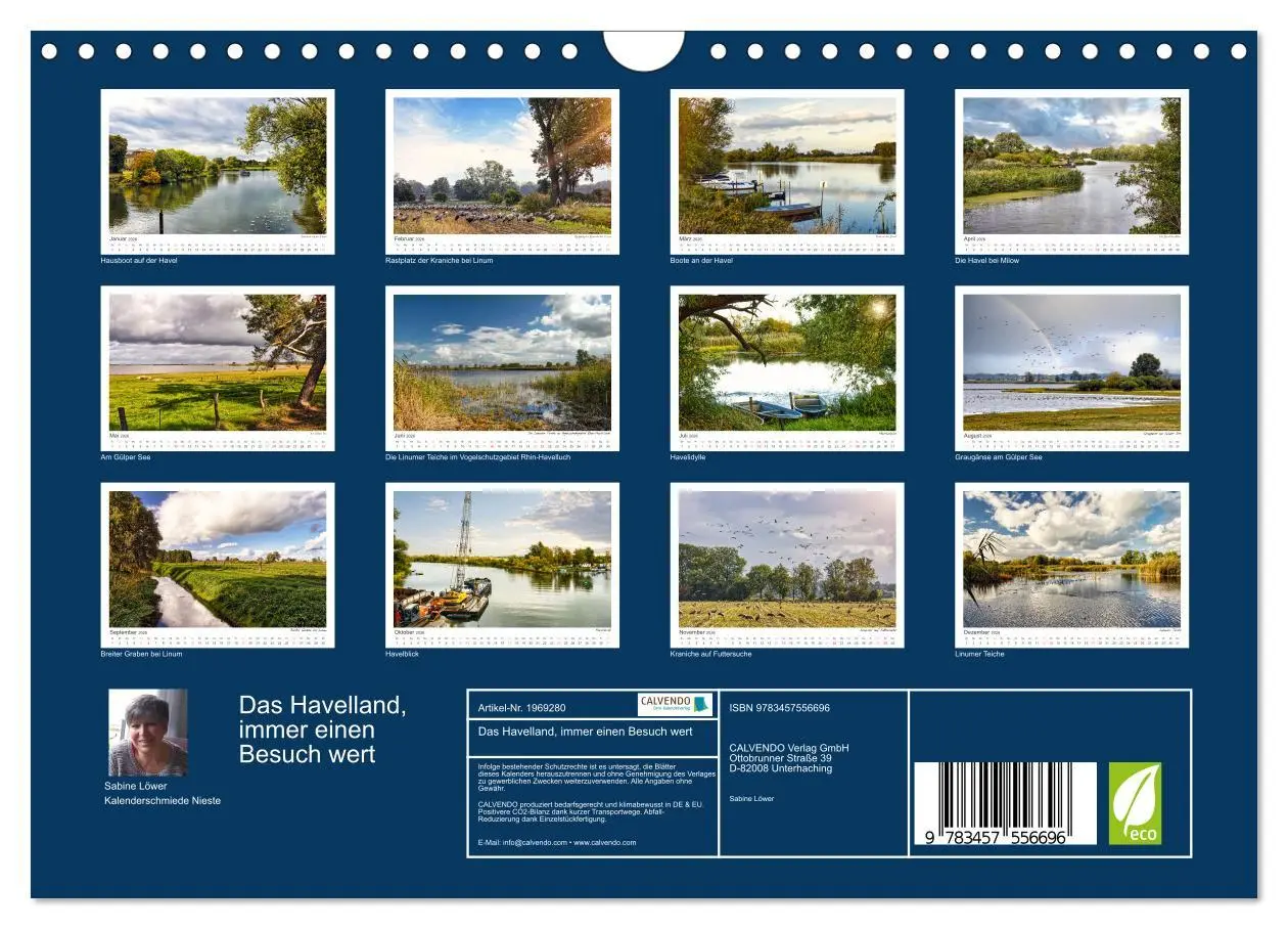 Bild: 9783457556696 | Das Havelland, immer einen Besuch wert (Wandkalender 2026 DIN A4...