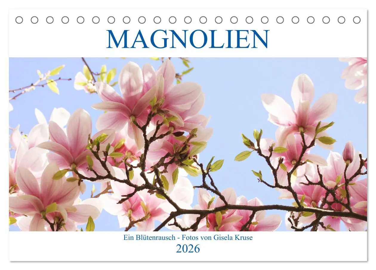 Cover: 9783457796696 | Magnolien Ein Blütenrausch (Tischkalender 2026 DIN A5 quer),...