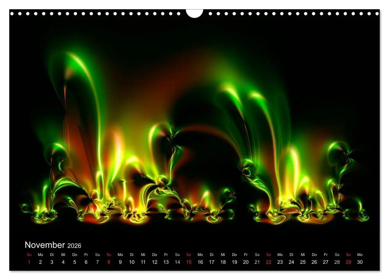 Bild: 9783516196696 | Fraktale Welten 2 (Wandkalender 2026 DIN A3 quer), CALVENDO...