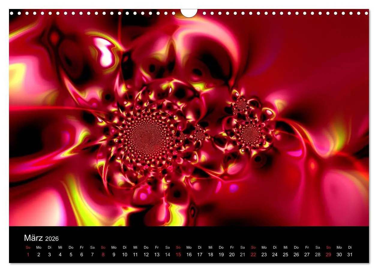Bild: 9783516196696 | Fraktale Welten 2 (Wandkalender 2026 DIN A3 quer), CALVENDO...