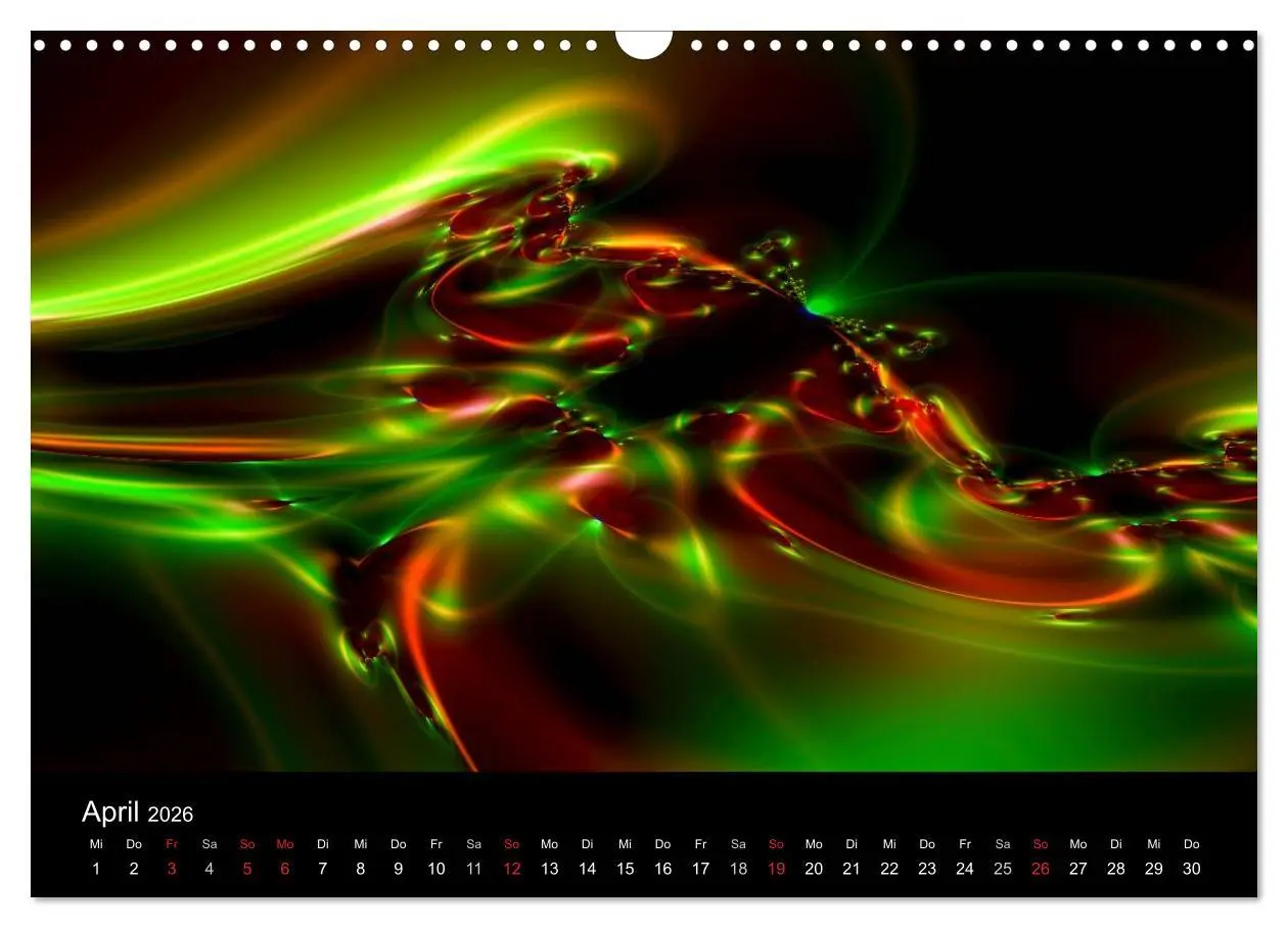 Bild: 9783516196696 | Fraktale Welten 2 (Wandkalender 2026 DIN A3 quer), CALVENDO...