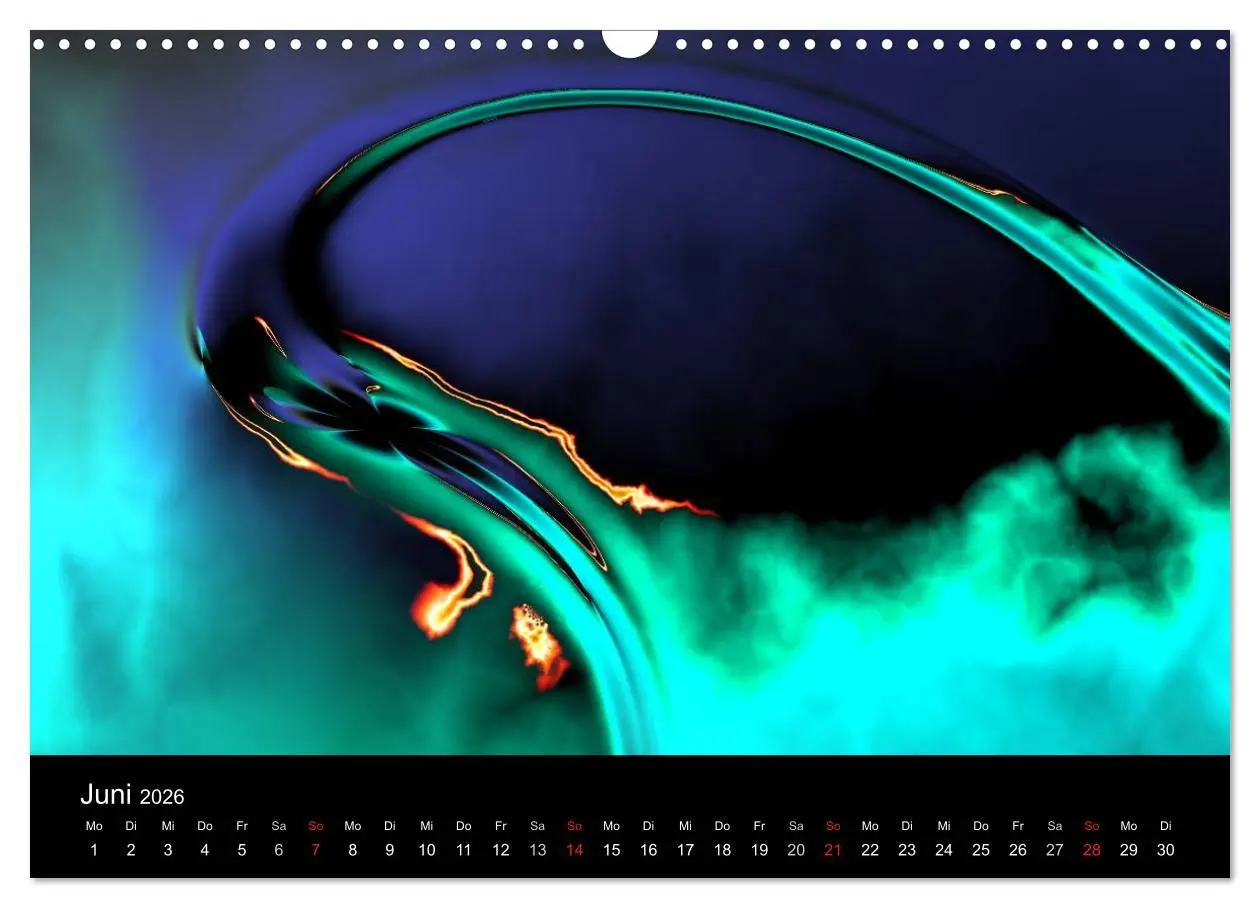 Bild: 9783516196696 | Fraktale Welten 2 (Wandkalender 2026 DIN A3 quer), CALVENDO...