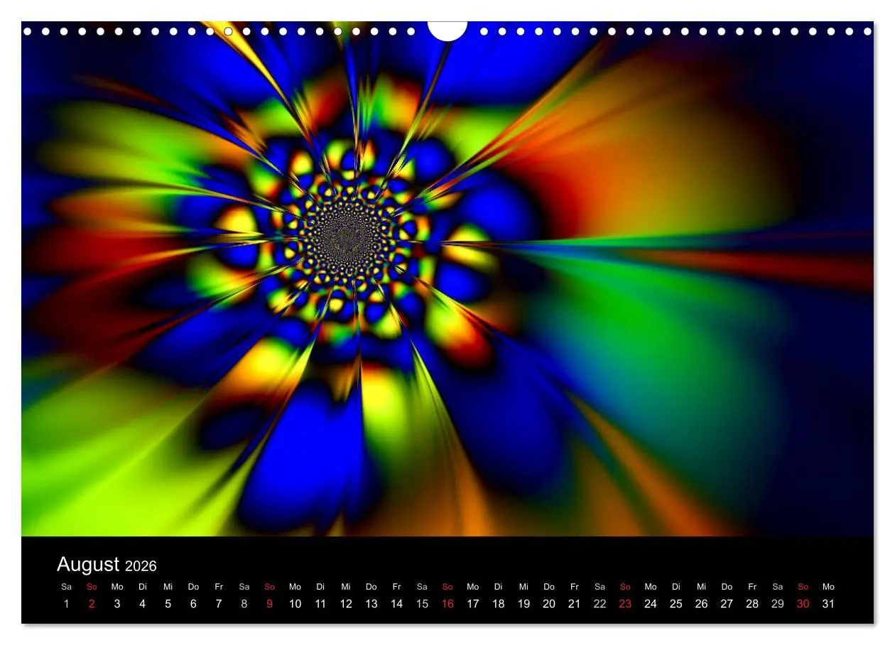 Bild: 9783516196696 | Fraktale Welten 2 (Wandkalender 2026 DIN A3 quer), CALVENDO...