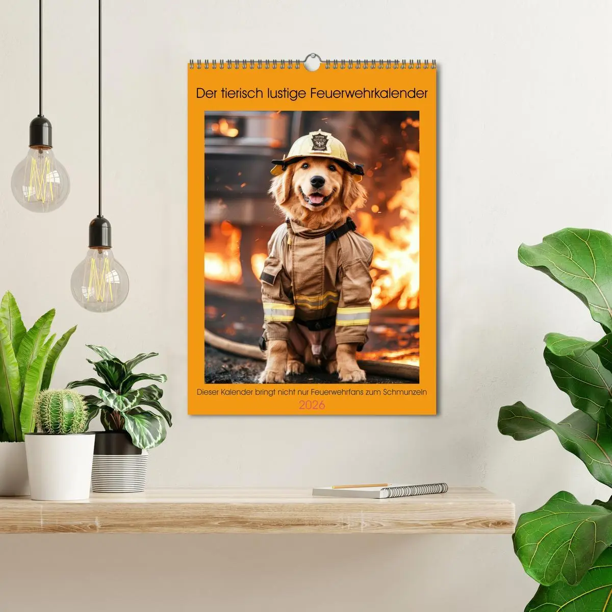 Bild: 9783516266696 | Der tierisch lustige Feuerwehrkalender (Wandkalender 2026 DIN A3...