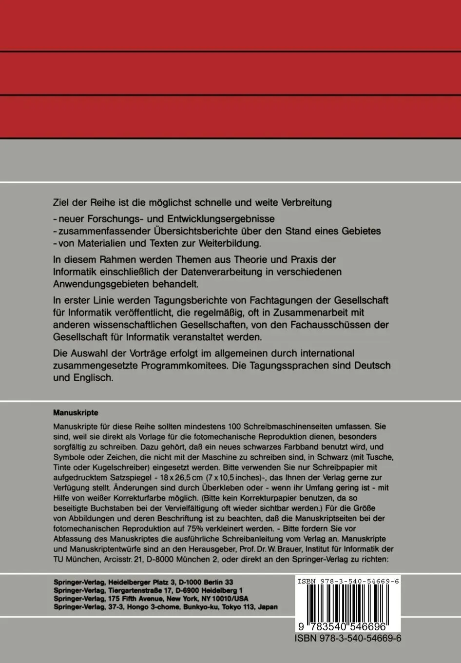 Rückseite: 9783540546696 | Analyse dynamischer Systeme in Medizin, Biologie und Ökologie | Buch