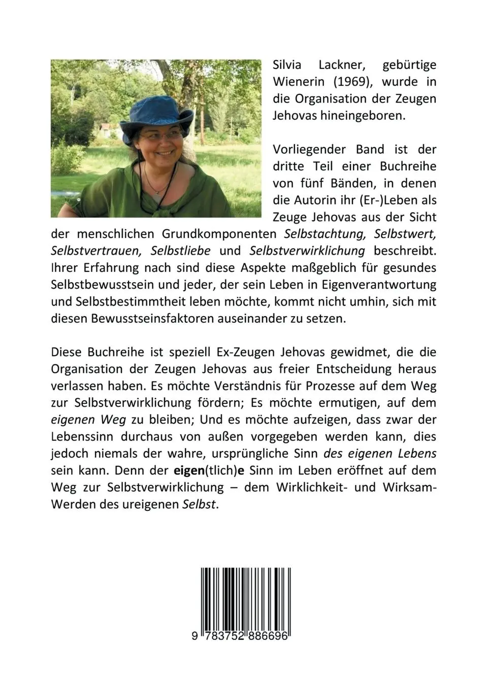 Rückseite: 9783752886696 | Zeugen Jehovas und SELBSTVERTRAUEN | Silvia Lackner | Taschenbuch