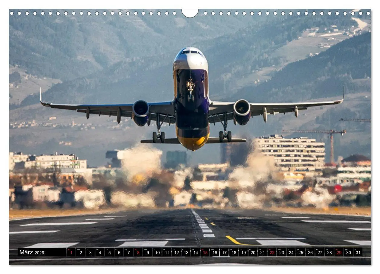 Bild: 9783457926796 | Flugzeugkalender 2026 (Wandkalender 2026 DIN A3 quer), CALVENDO...