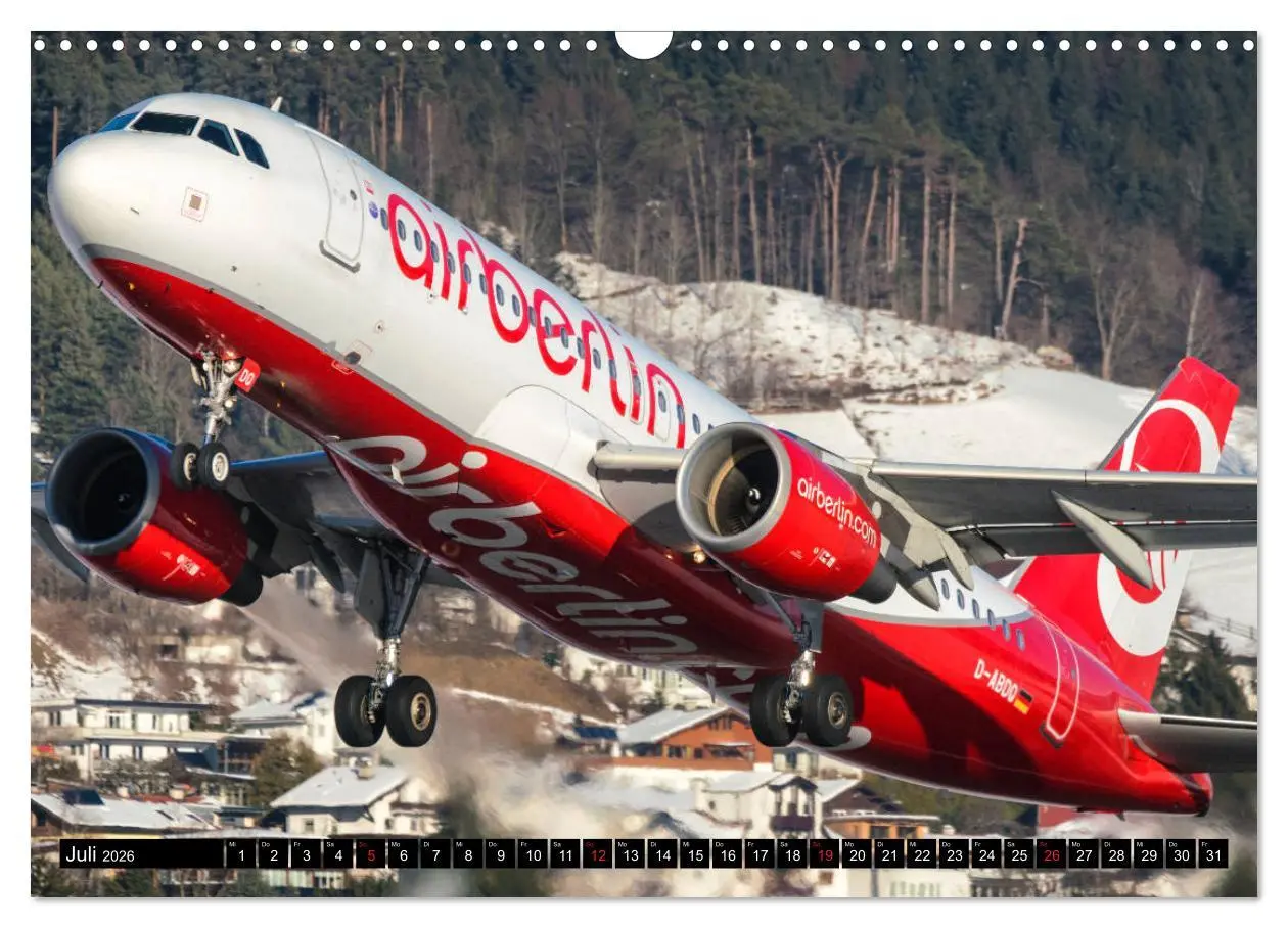 Bild: 9783457926796 | Flugzeugkalender 2026 (Wandkalender 2026 DIN A3 quer), CALVENDO...