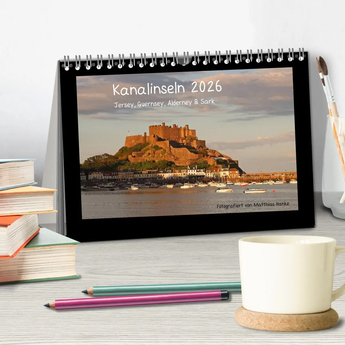 Bild: 9783516186796 | Kanalinseln 2026 (Tischkalender 2026 DIN A5 quer), CALVENDO...