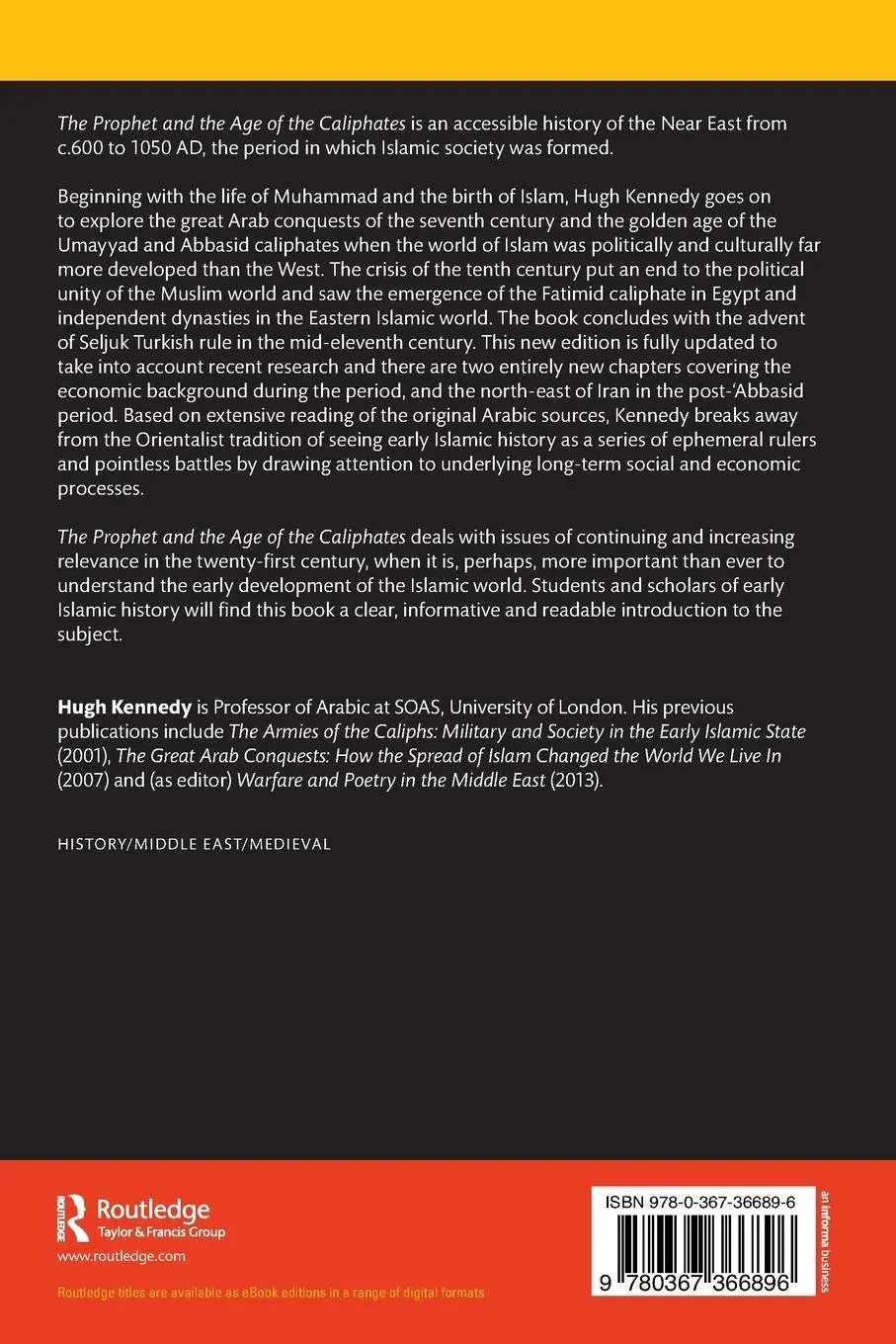 Rückseite: 9780367366896 | The Prophet and the Age of the Caliphates | Hugh Kennedy | Taschenbuch