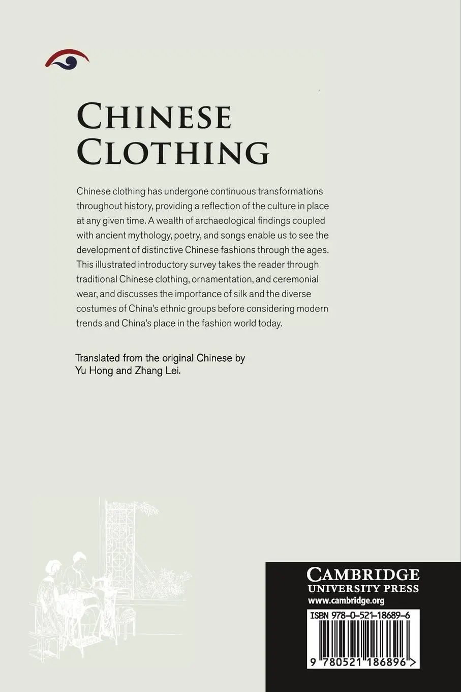 Rückseite: 9780521186896 | Chinese Clothing | Mei Hua | Taschenbuch | Englisch | 2017