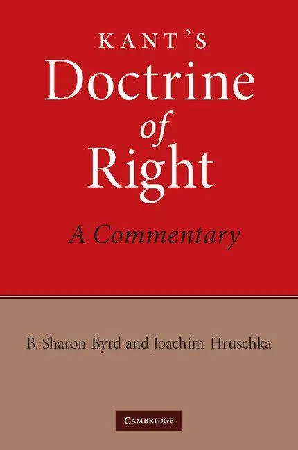 Cover: 9781107406896 | Kant's Doctrine of Right | A Commentary | B. Sharon Byrd (u. a.)
