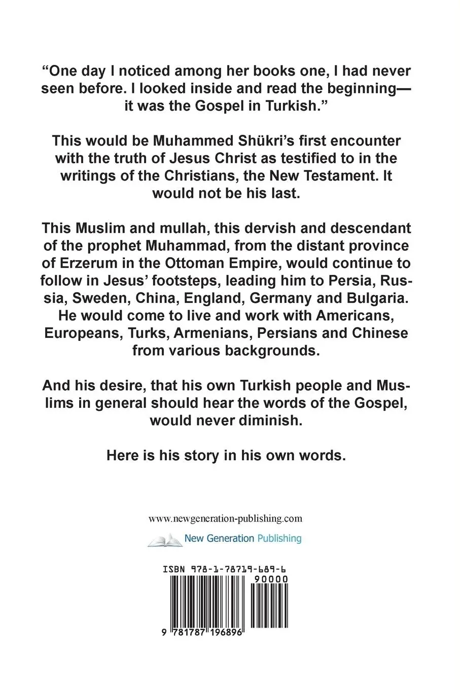 Rückseite: 9781787196896 | A Muslim Who Became A Christian | The Story of John Avetaranian | Buch