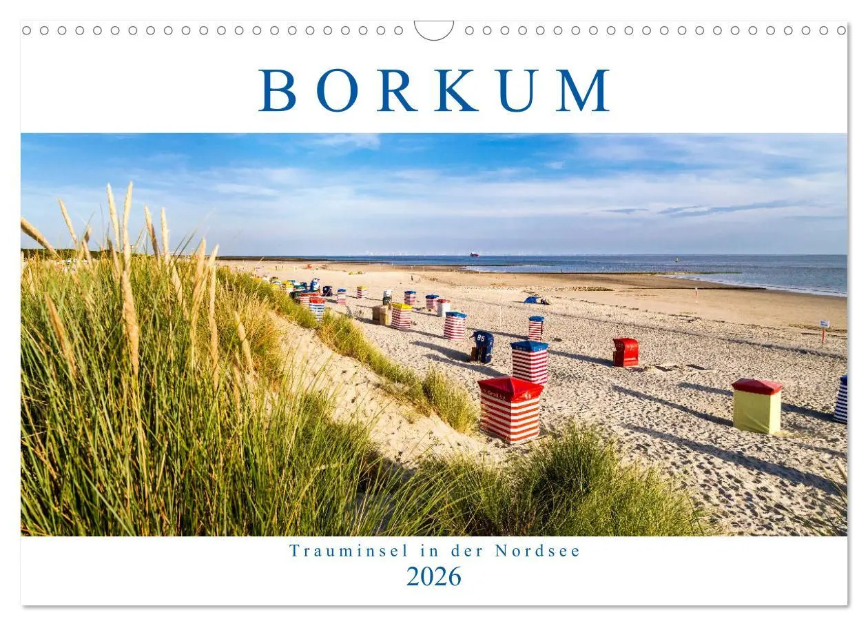 Cover: 9783457846896 | BORKUM Trauminsel in der Nordsee (Wandkalender 2026 DIN A3 quer),...
