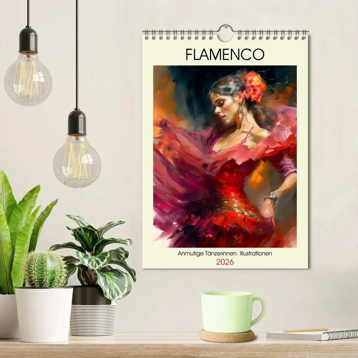 Bild: 9783516316896 | Flamenco. Anmutige Tänzerinnen. Illustrationen (Wandkalender 2026...