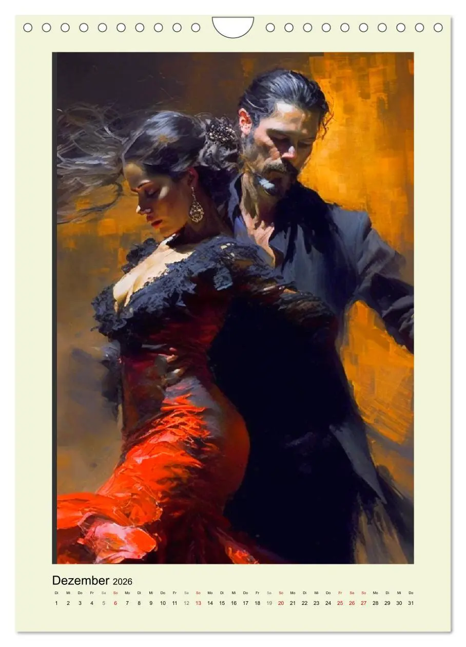 Bild: 9783516316896 | Flamenco. Anmutige Tänzerinnen. Illustrationen (Wandkalender 2026...