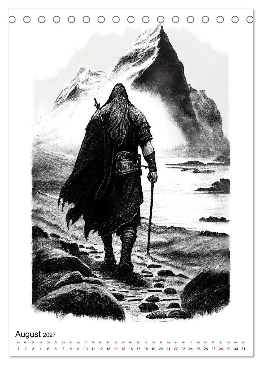 Bild: 9783569336896 | Welt und Mythologie der Wikinger (Tischkalender 2027 DIN A5 hoch),...