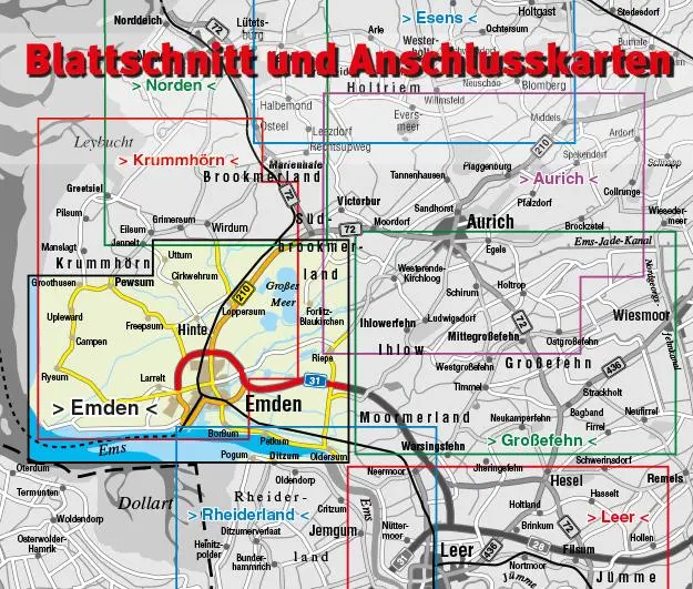 Rückseite: 9783896416896 | Emden, KVplan, Radkarte/Freizeitkarte/Stadtplan, 1:30.000 / 1:15.000