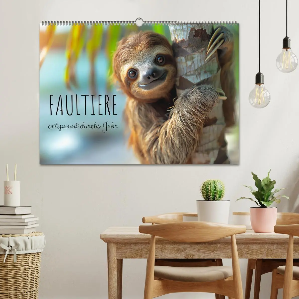 Bild: 9783457386996 | Faultiere - entspannt durchs Jahr (Wandkalender 2026 DIN A2 quer),...