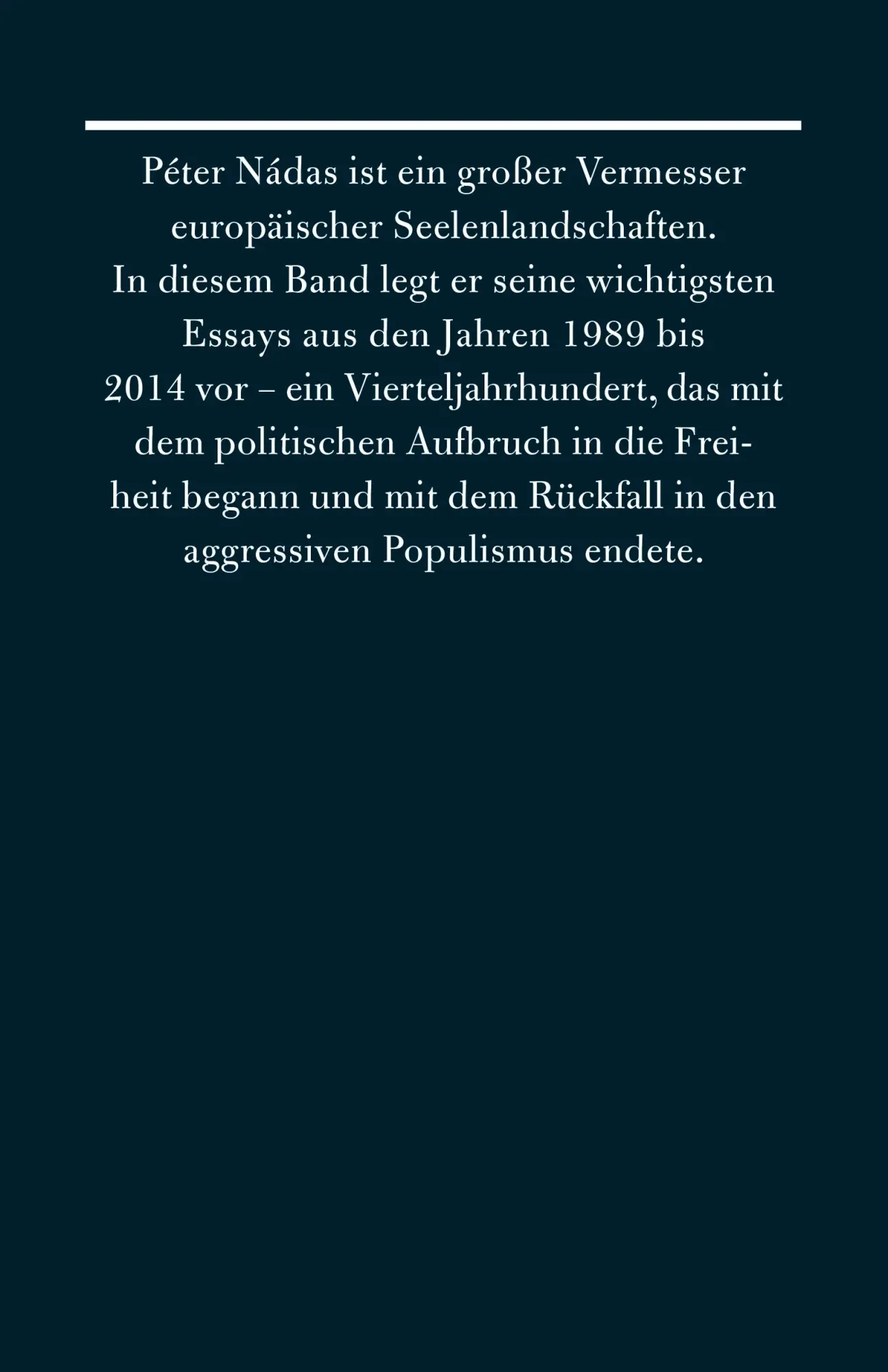 Rückseite: 9783498046996 | Leni weint | Péter Nádas | Buch | 528 S. | Deutsch | 2018