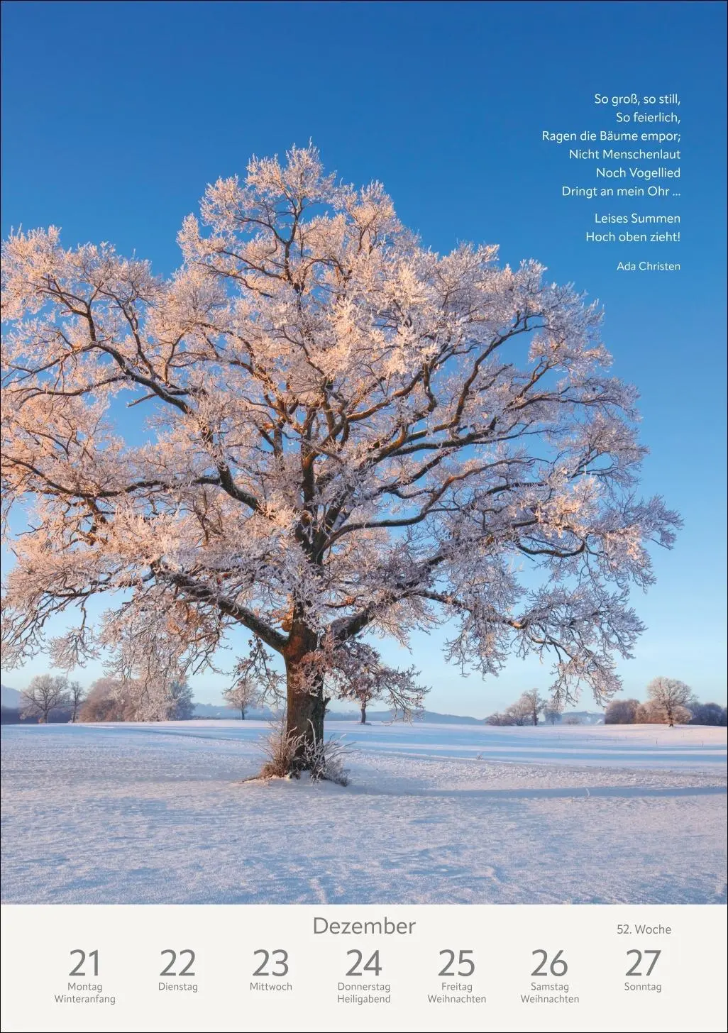 Bild: 9783840036996 | Literaturkalender Natur Wochen-Kulturkalender 2026 | Ruth Dangelmeier