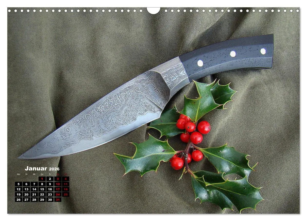 Bild: 9783457727096 | Messer - Leidenschaft in Stahl (Wandkalender 2026 DIN A3 quer),...