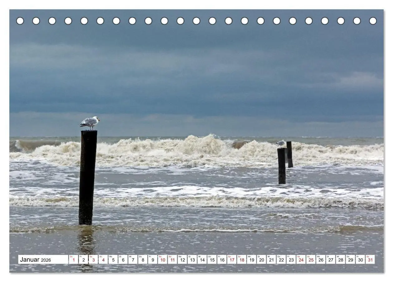 Bild: 9783516747096 | Wintertage auf Norderney (Tischkalender 2026 DIN A5 quer), CALVENDO...