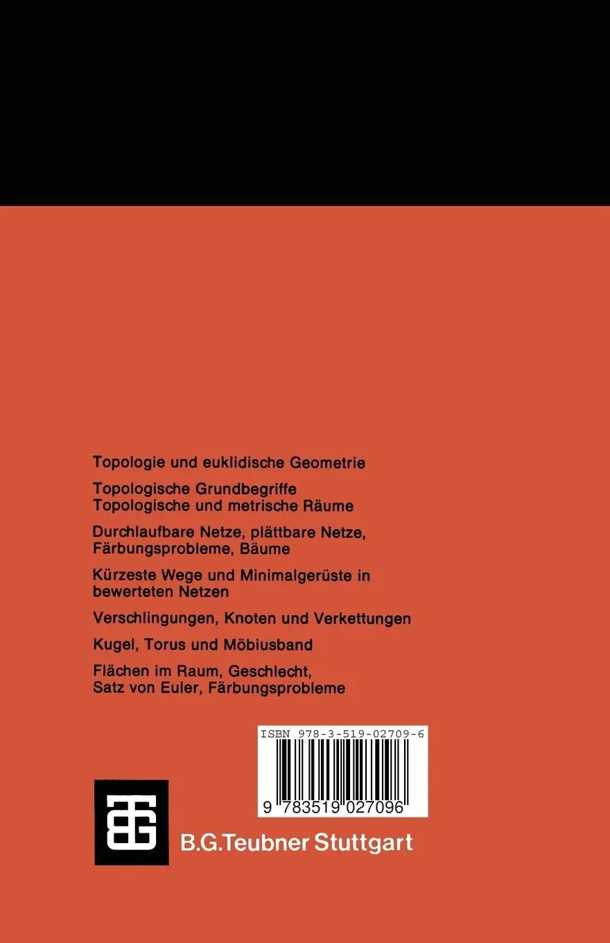 Rückseite: 9783519027096 | Anschauliche Topologie | Heinrich Wölpert (u. a.) | Taschenbuch | 1976