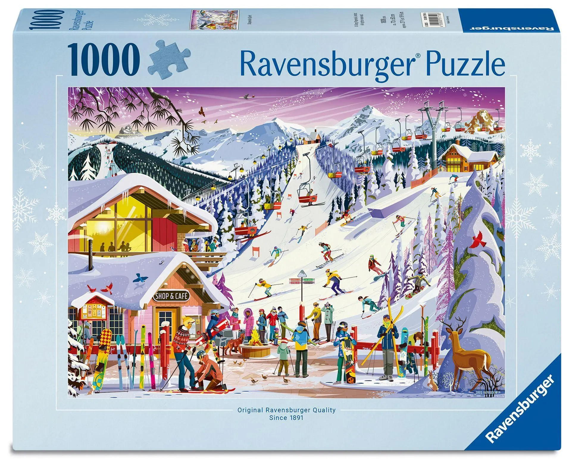 Cover: 4005555017196 | Erwachsenenpuzzle 1000 Teile - Auf der Skipiste | Spiel | 12001719