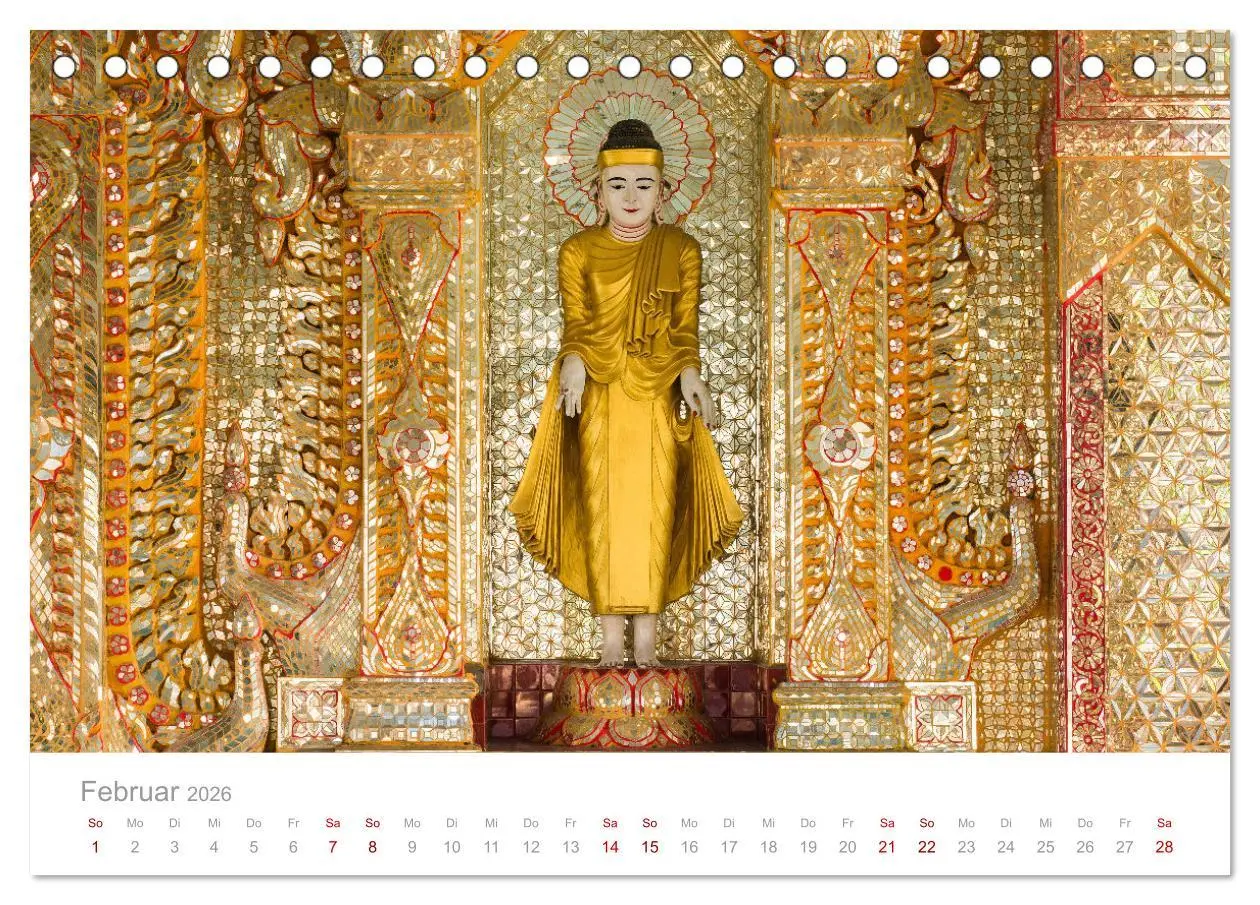 Bild: 9783457577196 | BUDDHA - Im Reich der Achtsamkeit (Tischkalender 2026 DIN A5 quer),...
