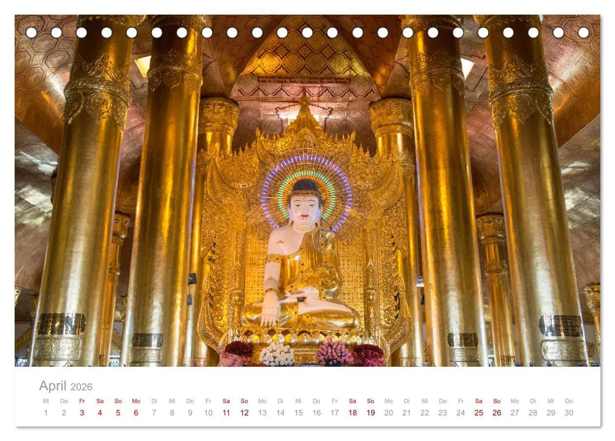 Bild: 9783457577196 | BUDDHA - Im Reich der Achtsamkeit (Tischkalender 2026 DIN A5 quer),...